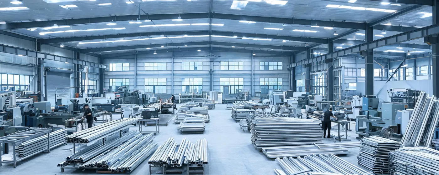 Tubelite aluminum extrusion and fabrication floor