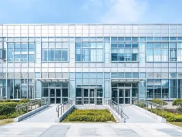 Healthcare building curtain wall
